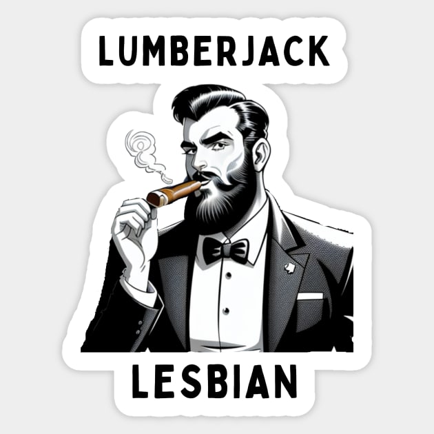 Lumberjack lesbian Sticker by IOANNISSKEVAS